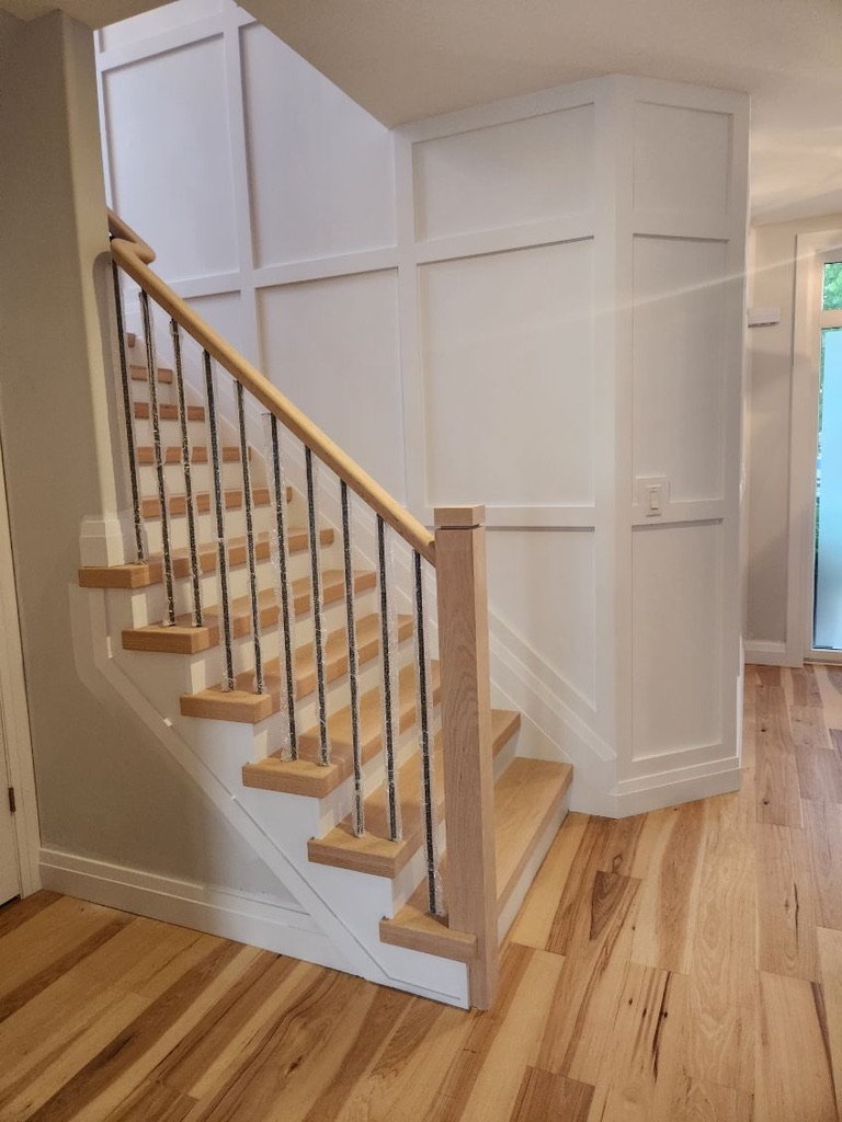 Custom staircase and millwork construction